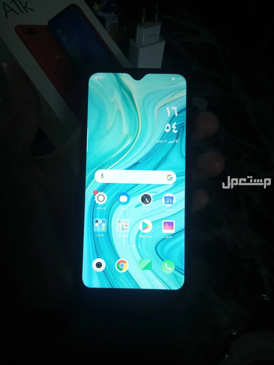 تلفون OPPO A1K للبيع مستعمل  ماركة اوبو في عابدين بسعر ألفين جنيه مصري