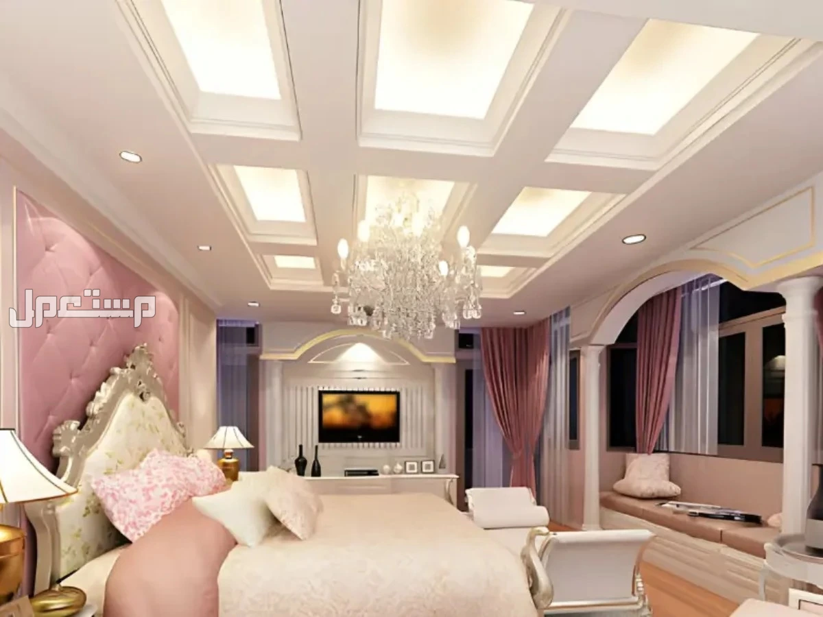 ديكورات جبس غرف نوم فخمة وأنيقة 2025 مع الصور ديكورات جبس غرف نوم فخمة
