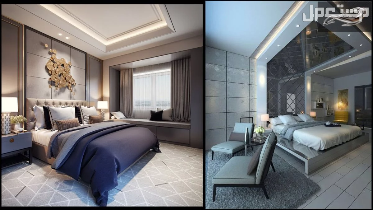 ديكورات جبس غرف نوم فخمة وأنيقة 2025 مع الصور تصميم ديكور غرف نوم فخمة