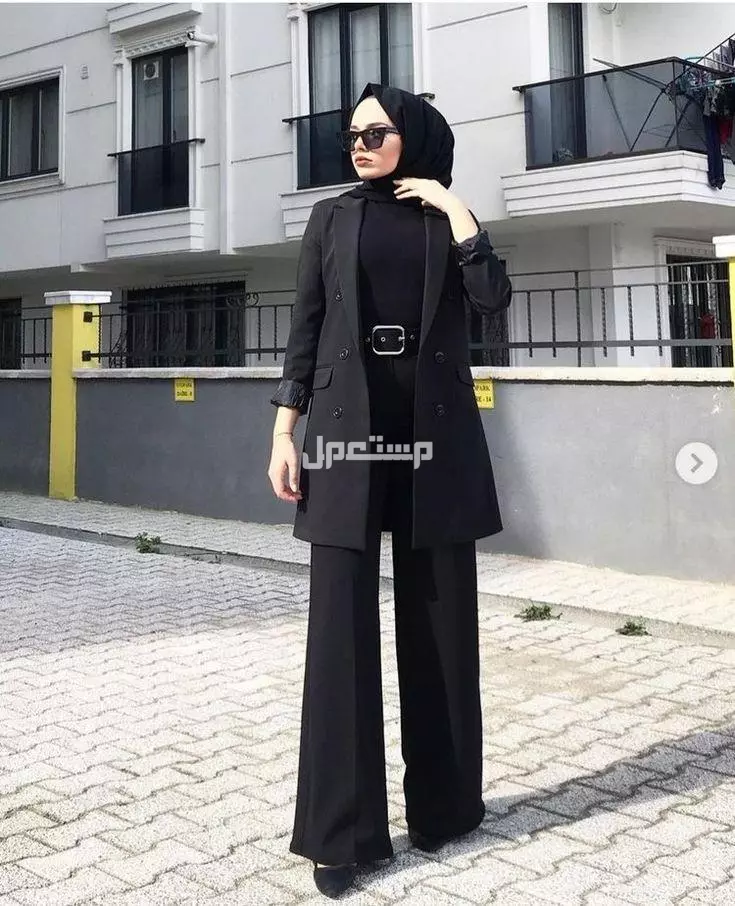 بدل حريمي كلاسيك للمحجبات: أفضل التصاميم والأسعار بدلة حريمي سوداء