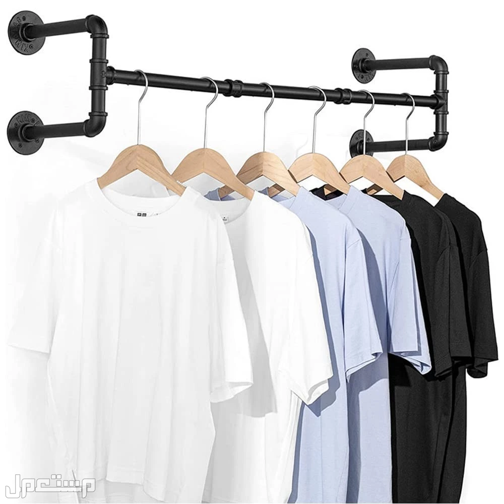أفضل أنواع استاند ملابس وأماكن بيعه استاندات الحائط (Wall-mounted Racks)