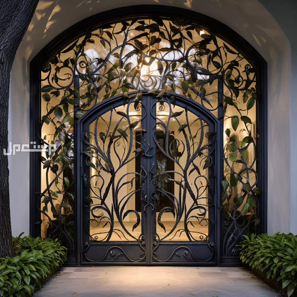 أفضل ألوان أبواب الحديد الخارجية 2026 بالصور وأحدث التصاميم أجمل ألوان أبواب الحديد الخارجية