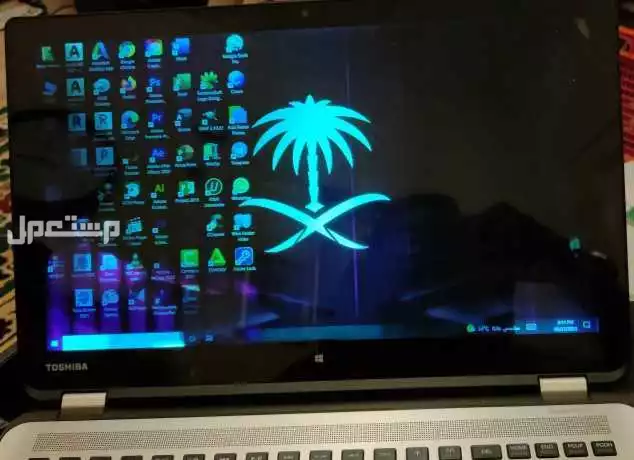 توشيبا ستالايت إنتل كور آي 5 رصاصي شاشة مقاس 15.6Toshiba satellite Intel core i5 selver 15.6 screen ماركة توشيبا في الطائف بسعر 800 ريال سعودي