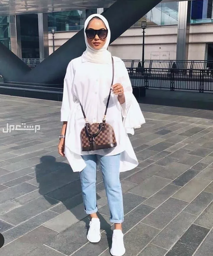 طرق تنسيق القميص الابيض للمحجبات القميص الابيض وسهولة تنسيقه