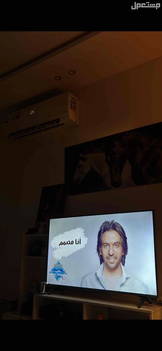 للبيع شاشة lg جديده مالها ست شهور