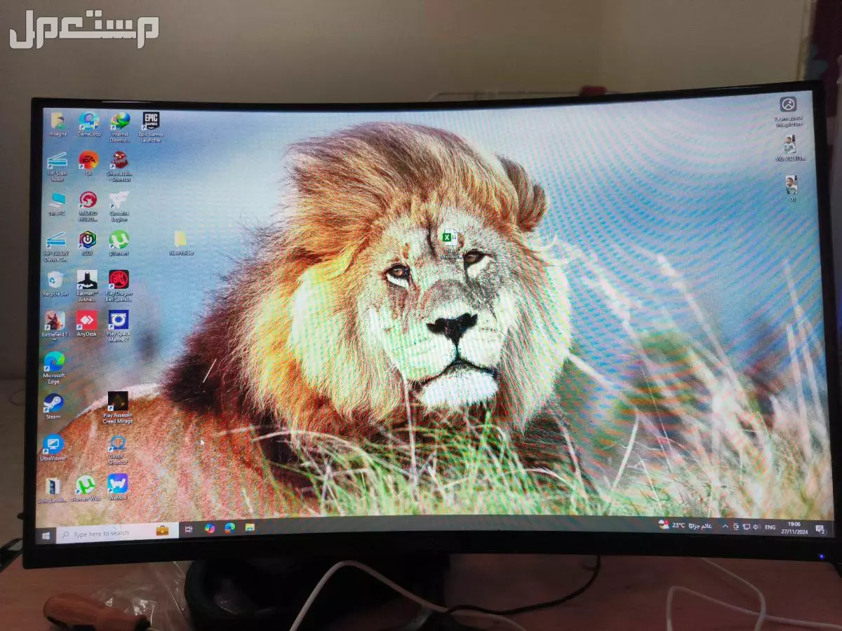 شاشه العاب viewsonic مقاس 27 تردد 1440hz