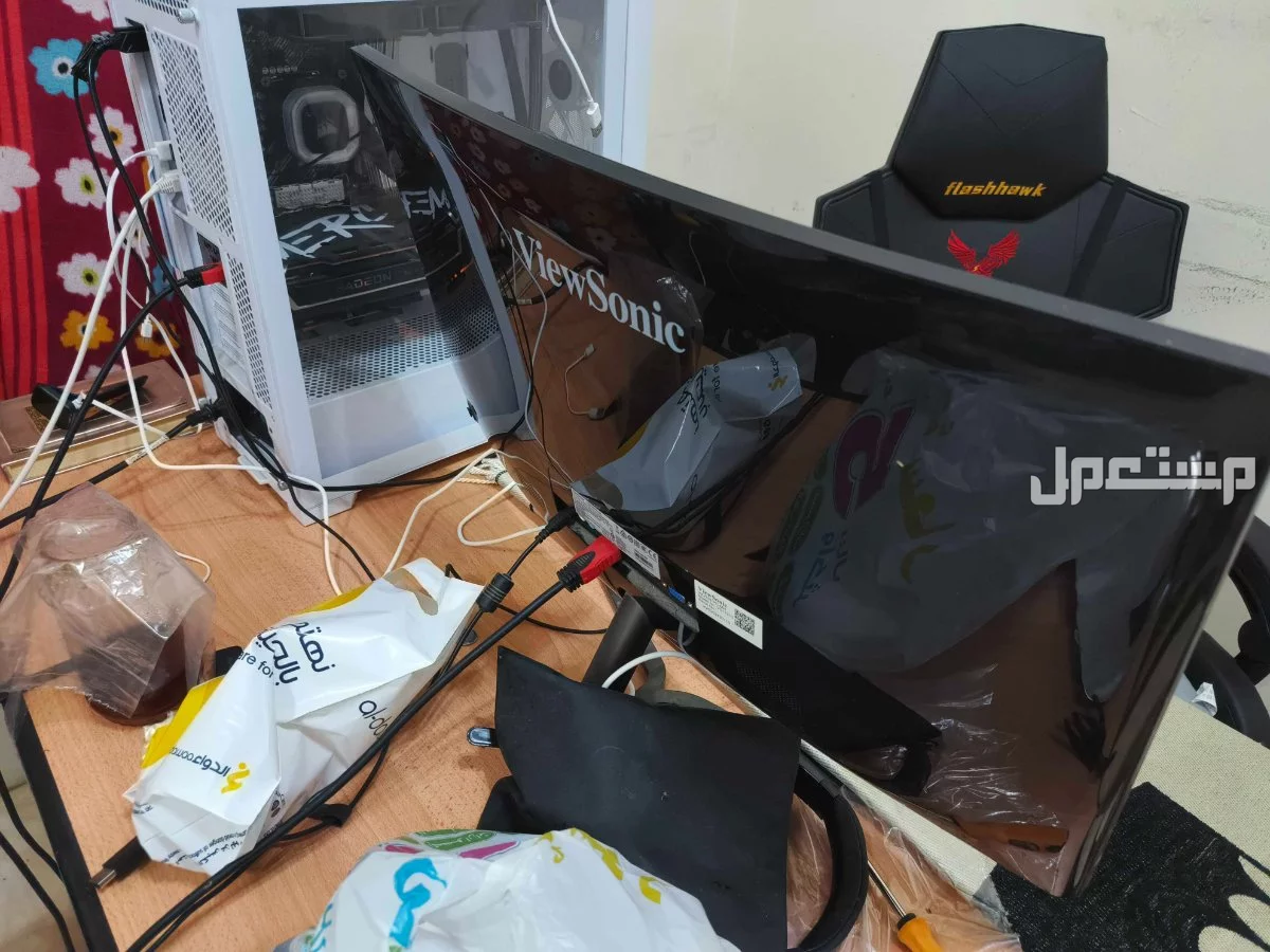 شاشه العاب viewsonic مقاس 27 تردد 1440hz