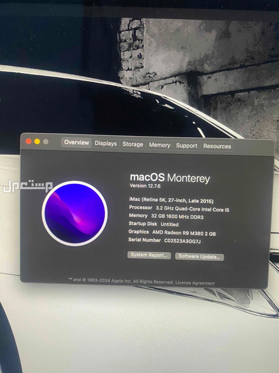 Apple imac 27inch-5K 2015  ماركة أبل في الرياض بسعر 2500 ريال سعودي