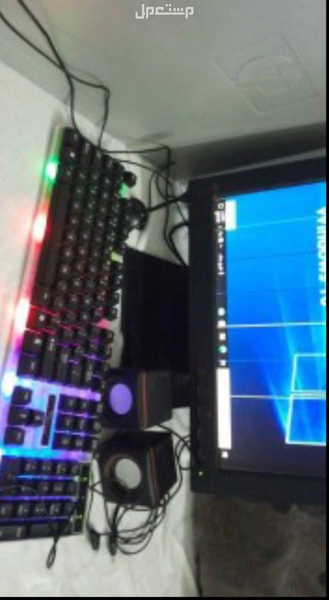 للبيع كمبيوتر مكتبي HPنظيف جدا على السوم جهاز كمبيوتر HP على السوم