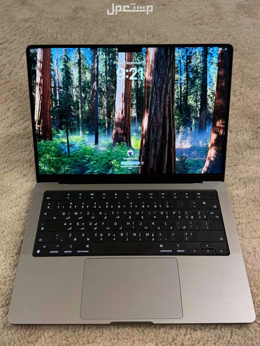 للبيع كمبيوتر MACBOOK PRO 14" M1 PRO 8 CORE