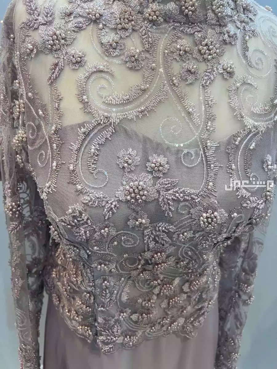 فستان سهره مطرز تصميم خاص  برقبع علويه مريحة