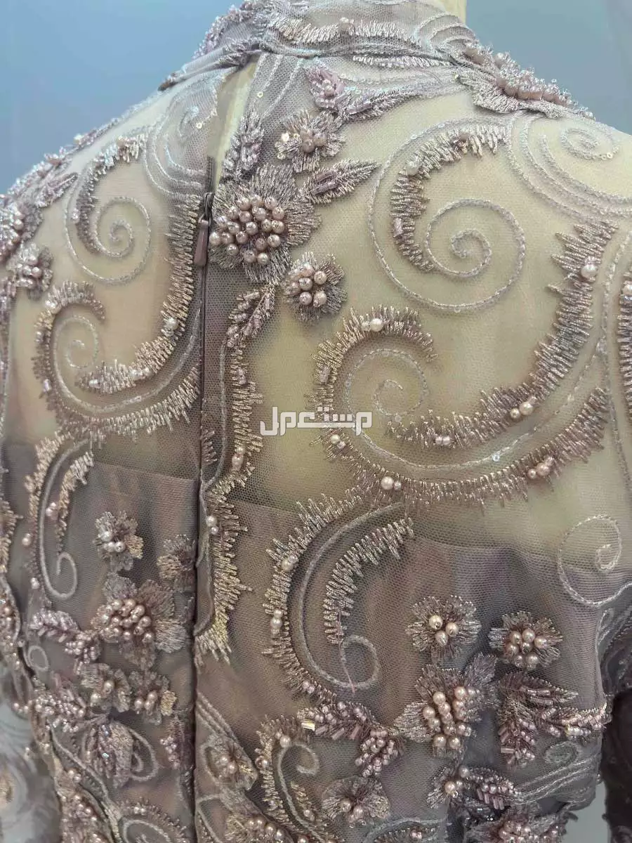 فستان سهره مطرز تصميم خاص  برقبع علويه مريحة