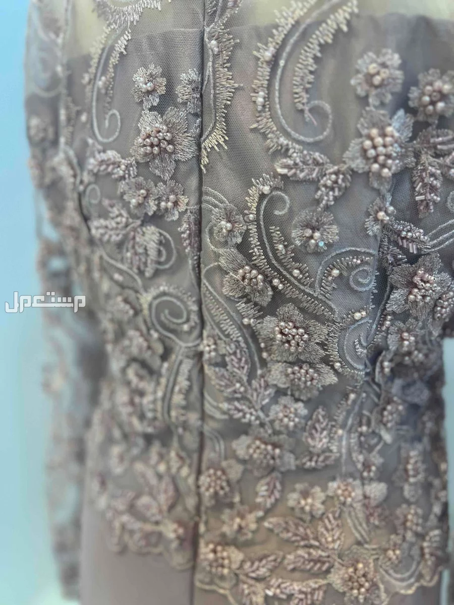 فستان سهره مطرز تصميم خاص  برقبع علويه مريحة