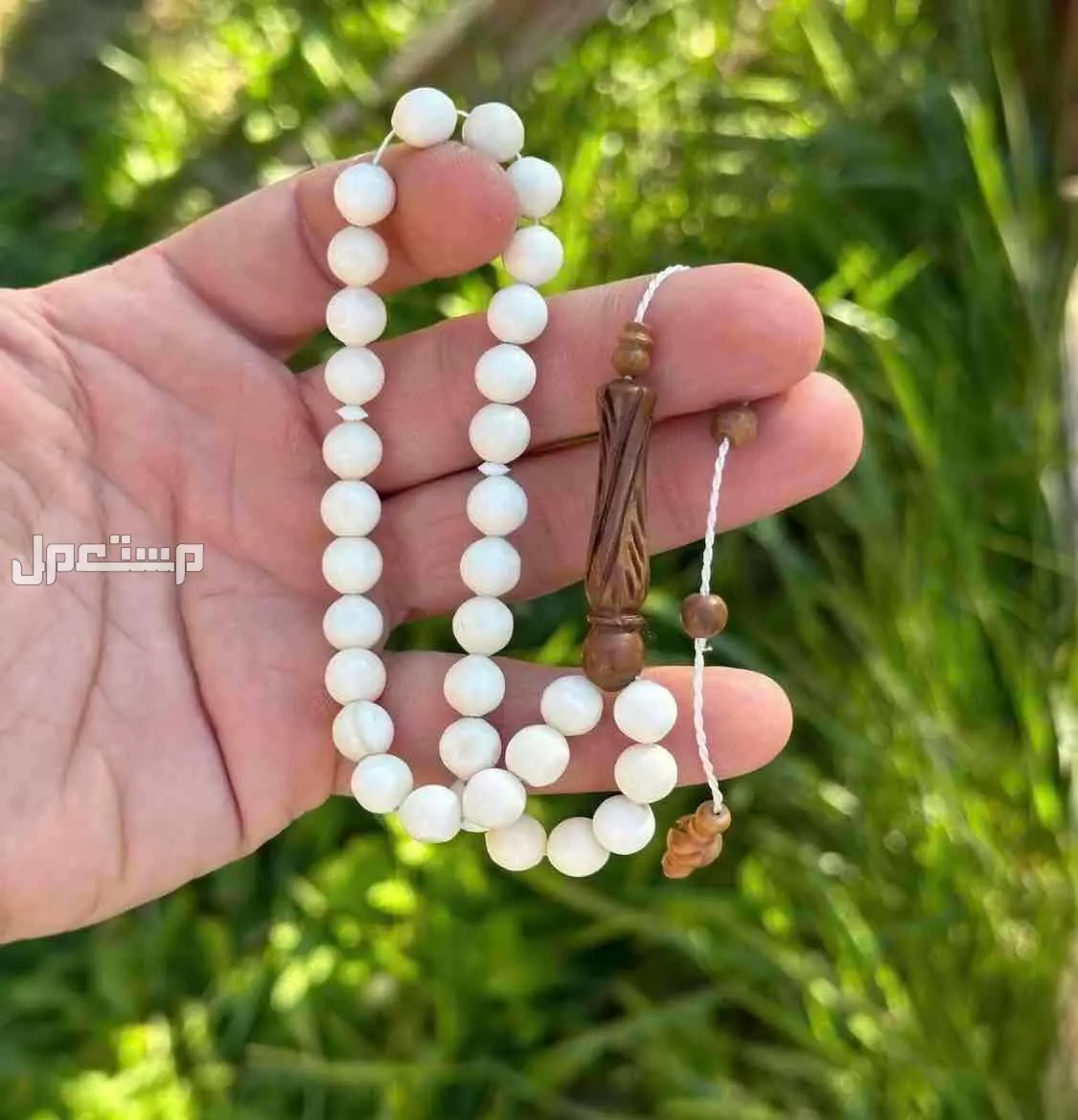 سبحه من عظم الجمل صناعه تركيه نادره جداً في الأحساء