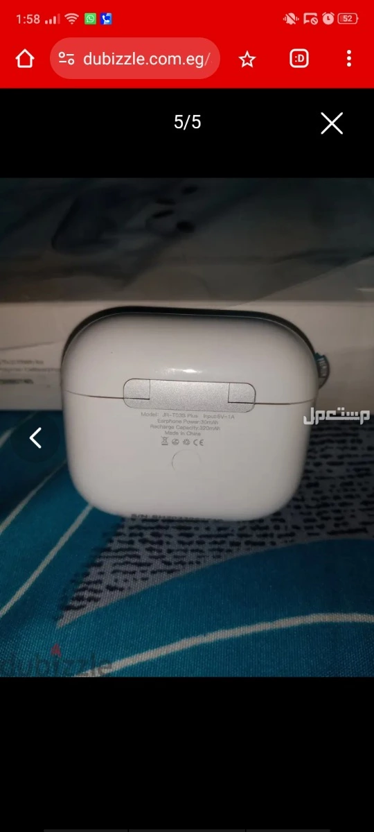 ايربودز (JR-TO3S PLUS ) أصلى كسر زيرو