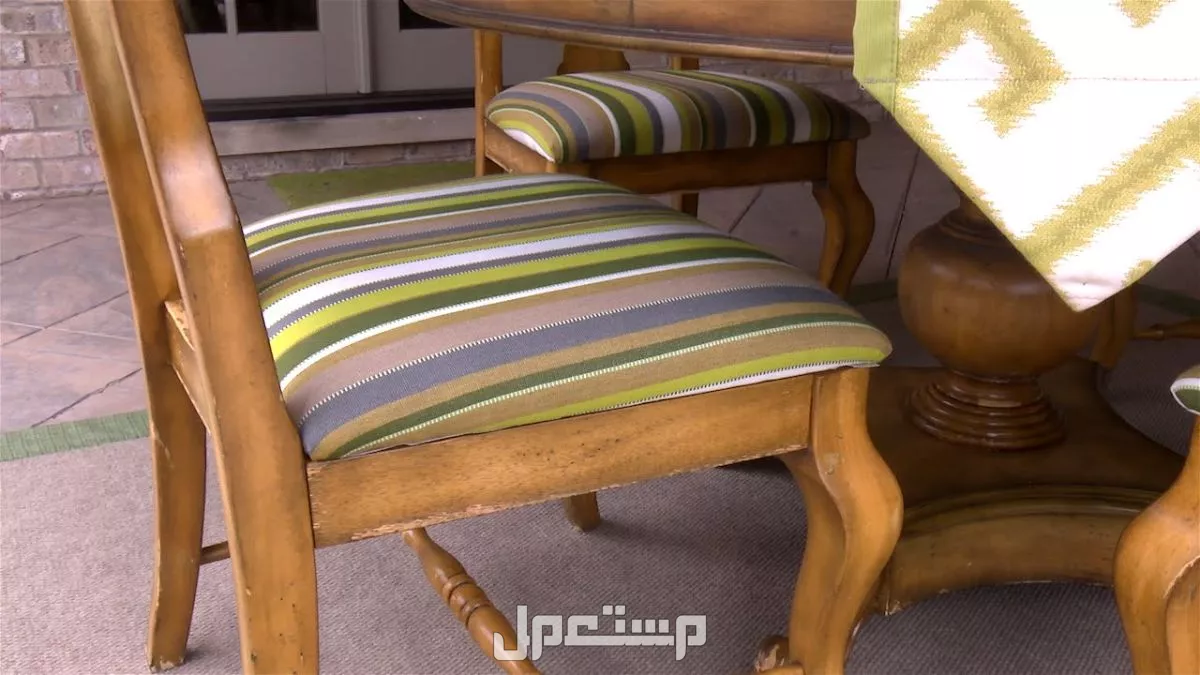 كيفية تنجيد كراسي السفرة خطوة بخطوة بأقل تكلفة تنجيد كرسي السفرة