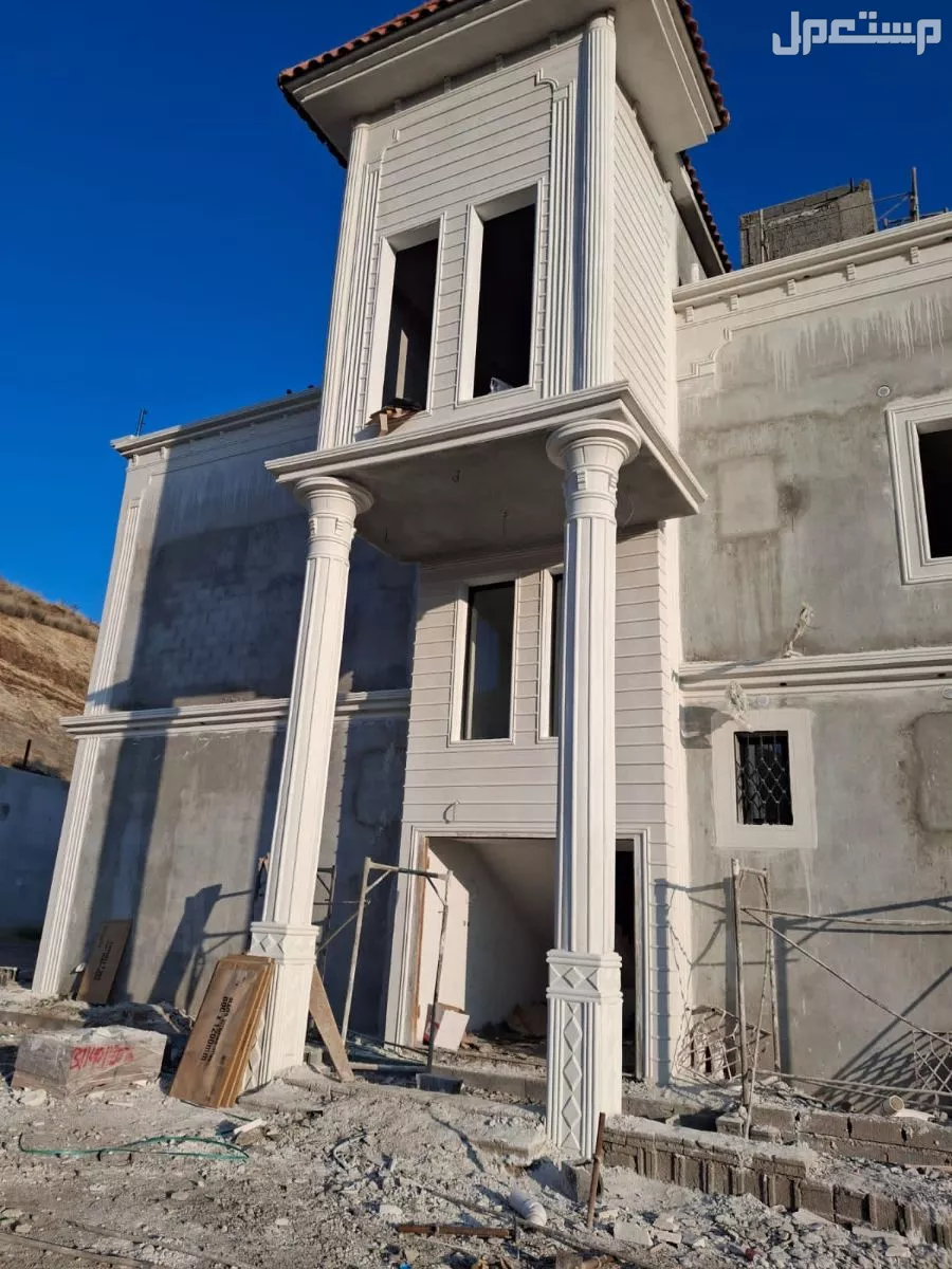 تشطيبات واجهات خارجية بديل الحجر لياسة ملونة