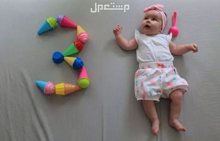افكار تصوير اطفال بالأشهر أرقام افكار تصوير بيبي عمر 3 شهور
