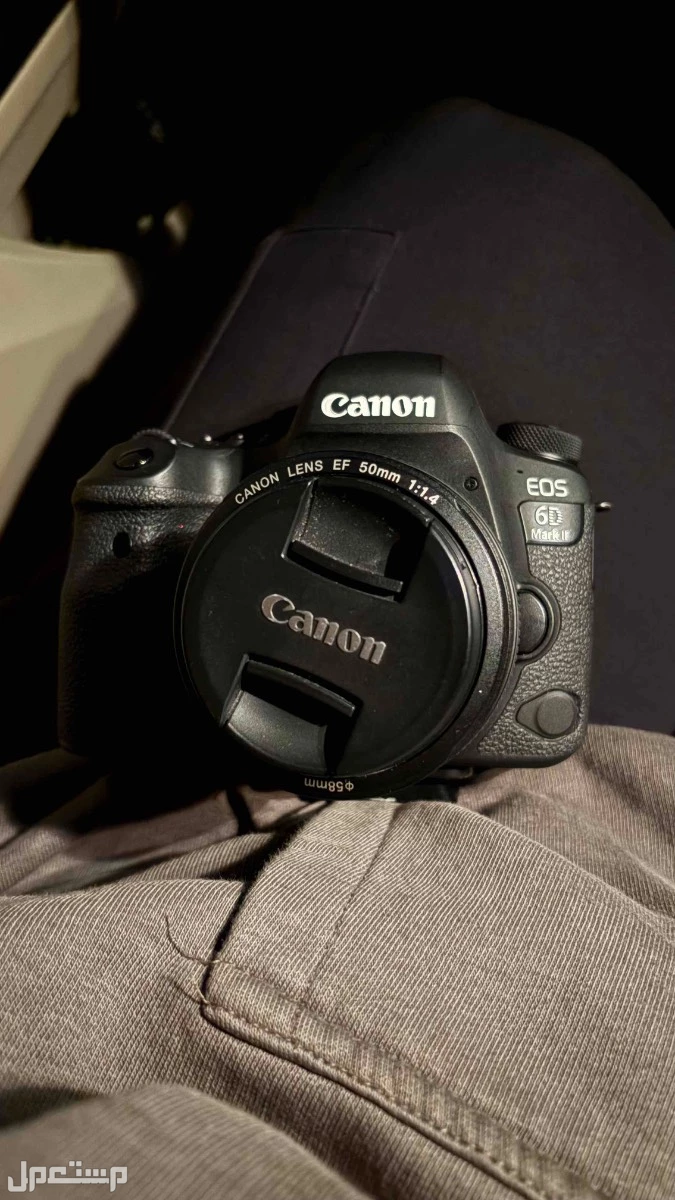 كاميرا كانون d6markII مع عدسه كانون 50mm في جدة بسعر 4500 ريال سعودي