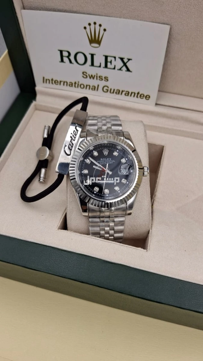 ✨✨✨✨✨✨ توفرت مجددا اطقم رجاليه  💥 ساعه رولكس رجالي ROLEX 💥سواره رجالي ماركه كارتير او مسيكاء  💥درجه أولى  💥 تاريخ 🔥 سعر 250ريال  ⚡ملحقات متوفره باالطلب  الرياض توصيل فوري