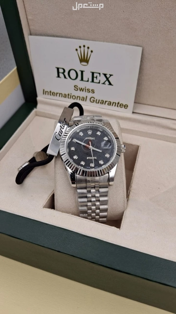 ✨✨✨✨✨✨ توفرت مجددا اطقم رجاليه  💥 ساعه رولكس رجالي ROLEX 💥سواره رجالي ماركه كارتير او مسيكاء  💥درجه أولى  💥 تاريخ 🔥 سعر 250ريال  ⚡ملحقات متوفره باالطلب  الرياض توصيل فوري