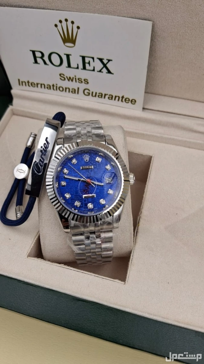 ✨✨✨✨✨✨ توفرت مجددا اطقم رجاليه  💥 ساعه رولكس رجالي ROLEX 💥سواره رجالي ماركه كارتير او مسيكاء  💥درجه أولى  💥 تاريخ 🔥 سعر 259ريال  ⚡ملحقات متوفره باالطلب  الرياض توصيل فوري