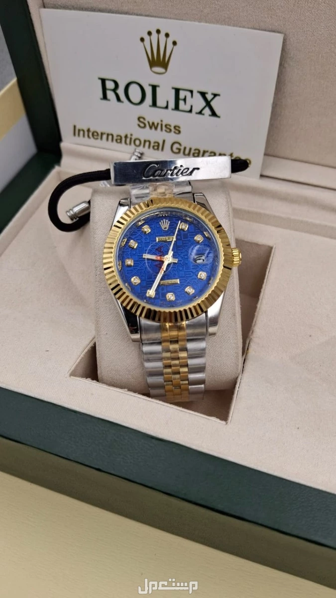 ✨✨✨✨✨✨ توفرت مجددا اطقم رجاليه  💥 ساعه رولكس رجالي ROLEX 💥سواره رجالي ماركه كارتير او مسيكاء  💥درجه أولى  💥 تاريخ 🔥 سعر 259ريال  ⚡ملحقات متوفره باالطلب  الرياض توصيل فوري