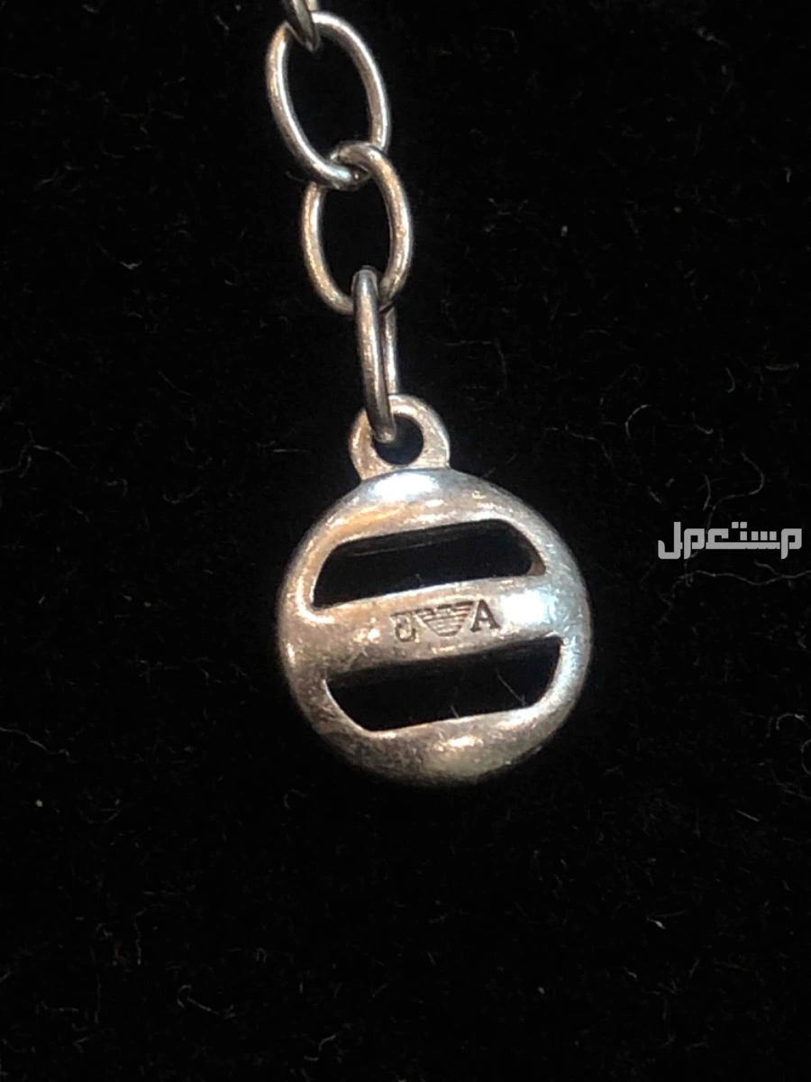 سوار انسيال فضة ماركة ارماني ARMANI بحجر لؤلؤ أصلي