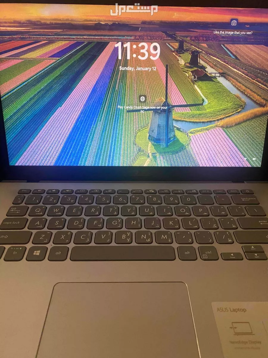 للبيع لابتوب asus بحالة ممتازة