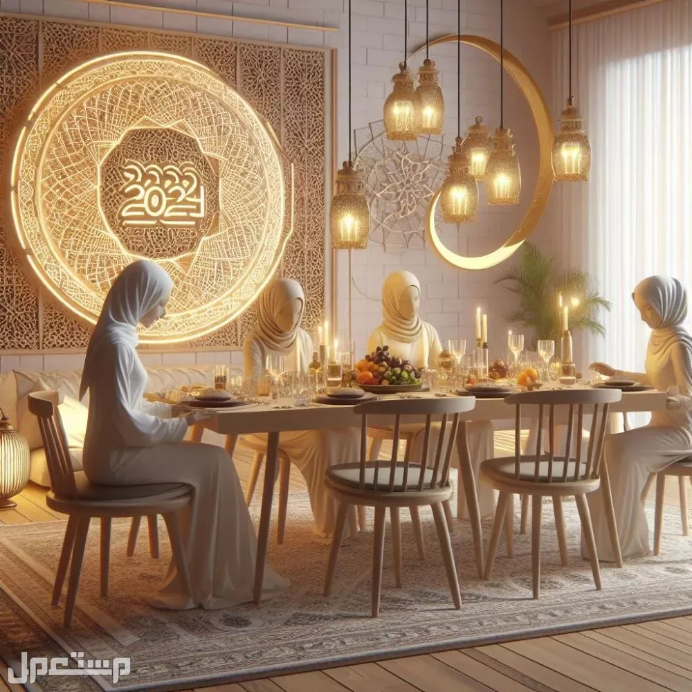 أشكال ديكور شهر رمضان في غرفة السفرة