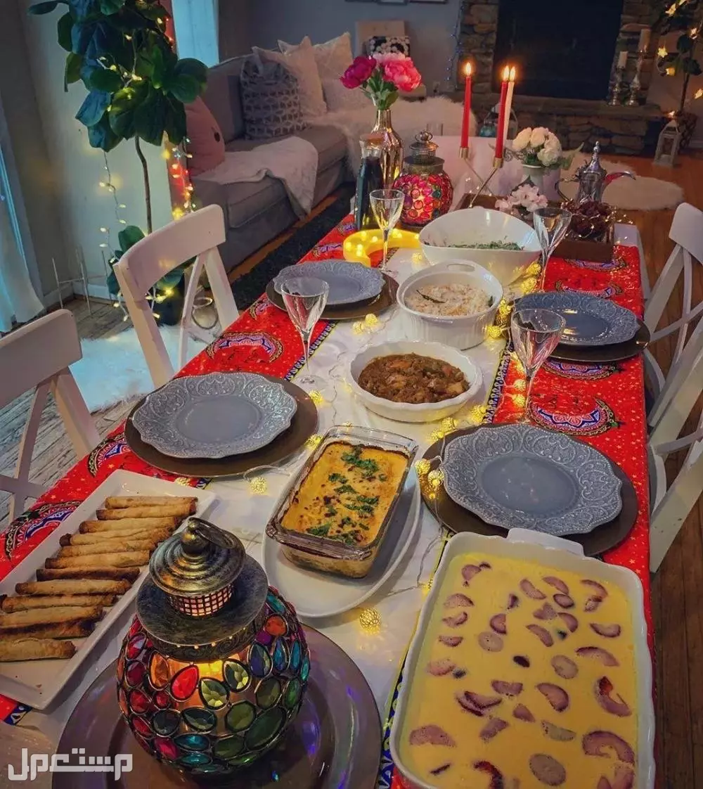 أشكال ديكور شهر رمضان في غرفة السفرة