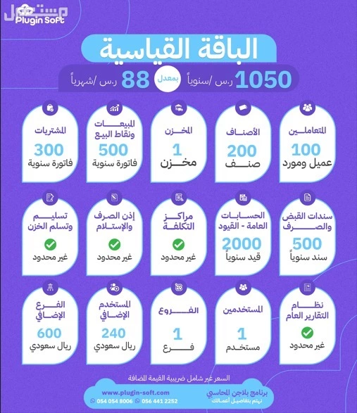 بلاجن هو الحل الامثل فى ادارة نشاطك التجارى الاشتراك يبا من 550 ر.س سنوى