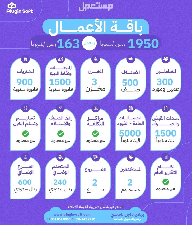 بلاجن هو الحل الامثل فى ادارة نشاطك التجارى الاشتراك يبا من 550 ر.س سنوى