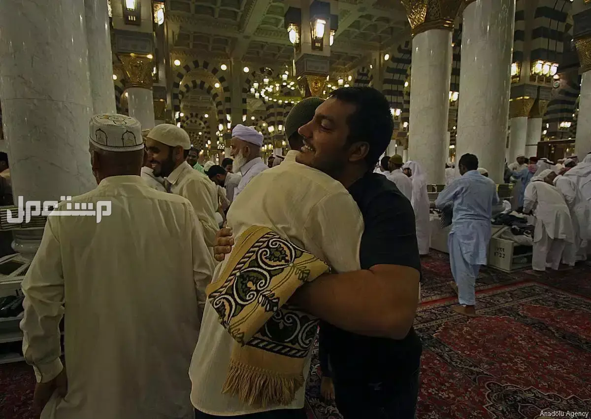 موعد صلاة عيد الفطر 1446 في المدينة المنورة اجواء المسجد النبوي في العيد
