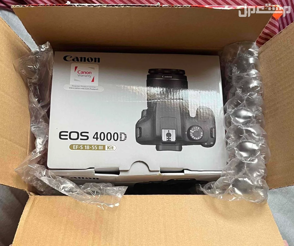 للبيع كاميرا كانون eos4000d في المدينة المنورة بسعر 1150 ريال سعودي