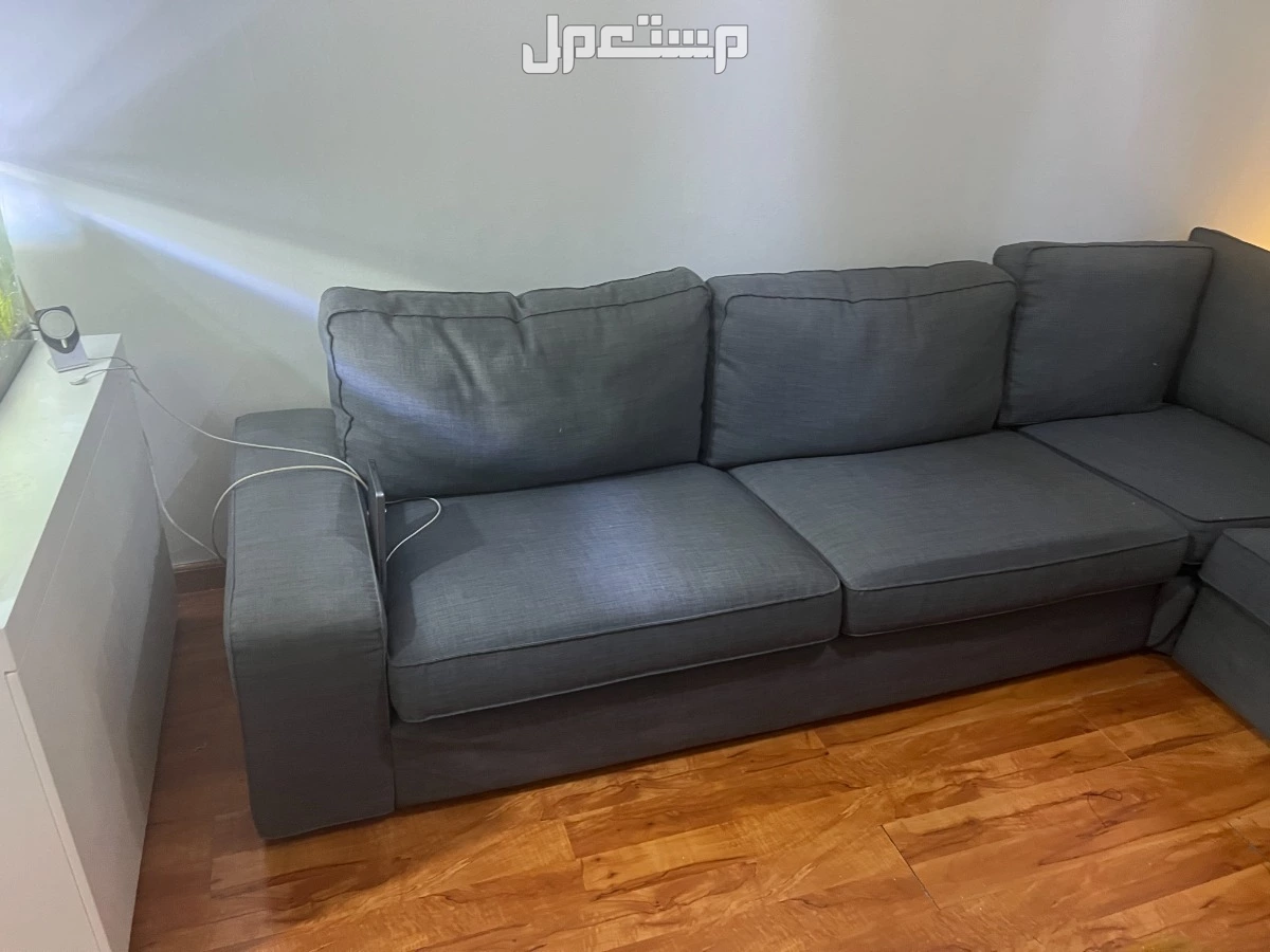 كنب آكيا نظيف \ لون رمادي \ مقاس 200* 200*90 سم  \ سعر 1800 ريال \ الرياض، السليمانية
