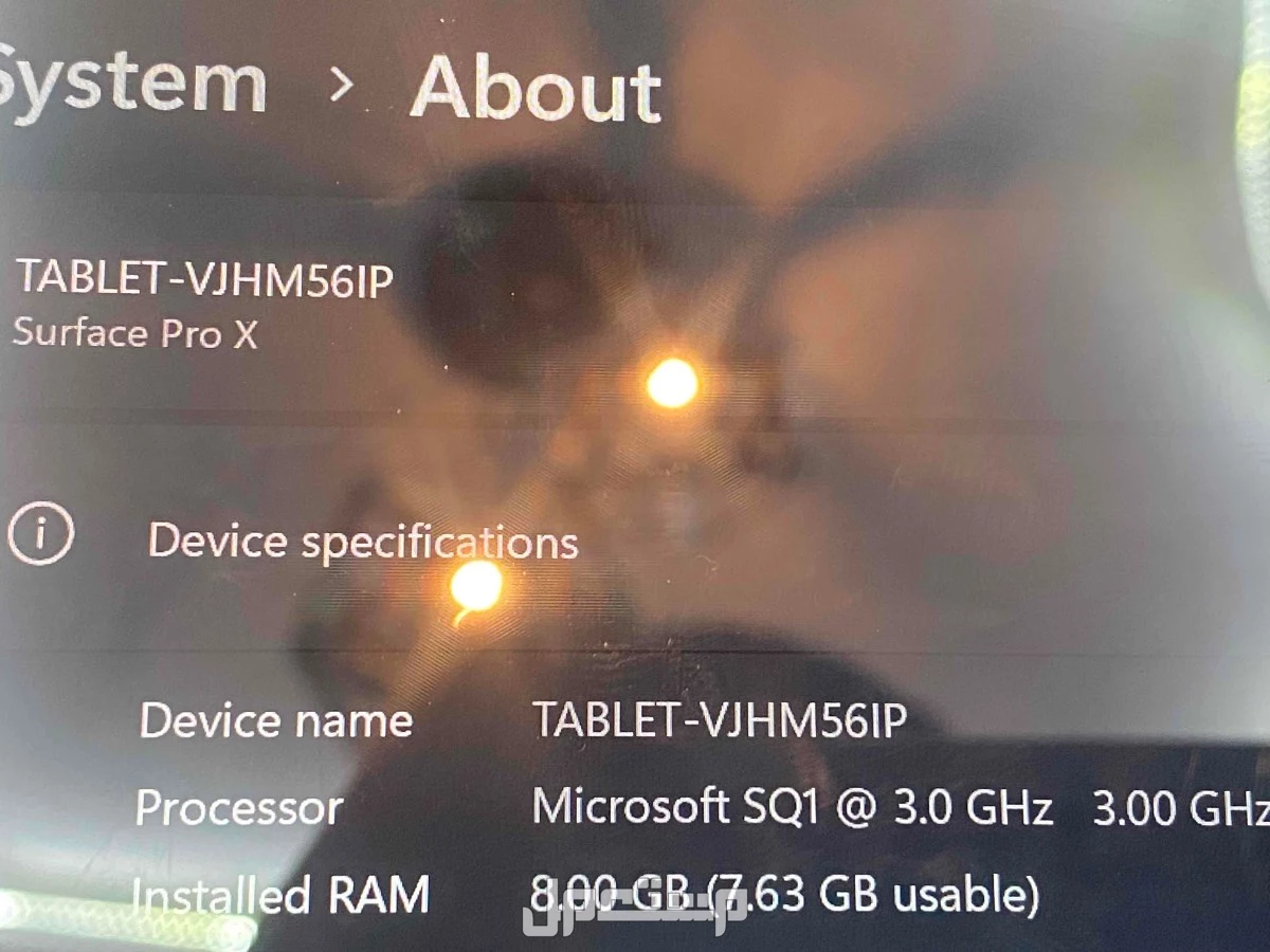 surface pro x ماركة مايكروسوفت في جدة بسعر 3600 ريال سعودي