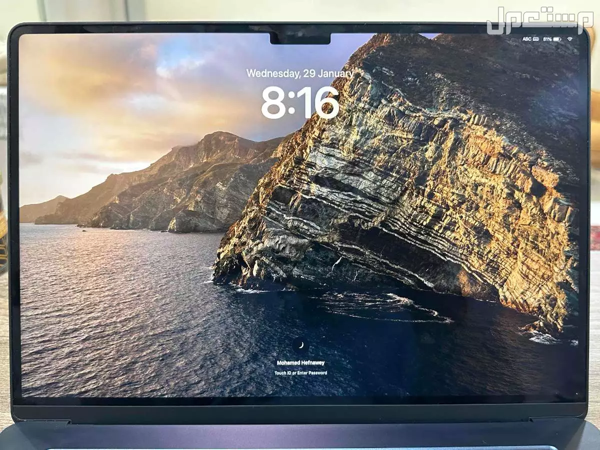 ابل ماك بوك اير M3 2024 256gb "15  ازرق فلكي جديد مع ضمان اكسترا 3س