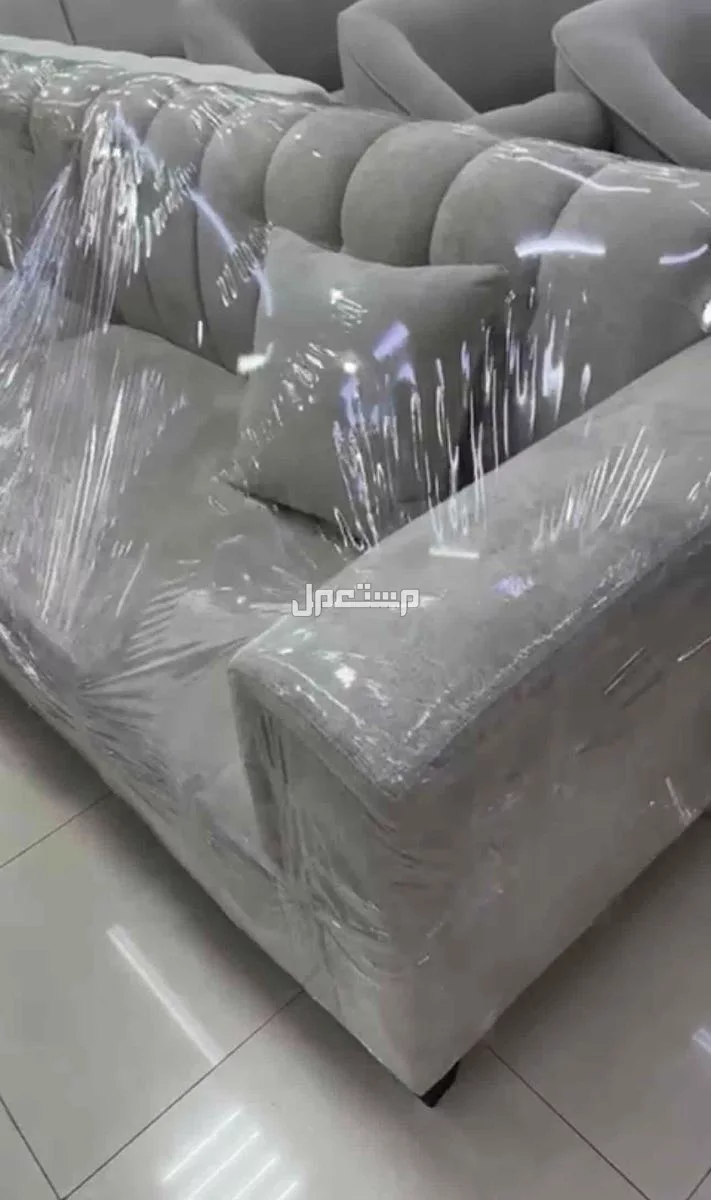 كنب للبيع حرف L قماش شانيل الحد 950