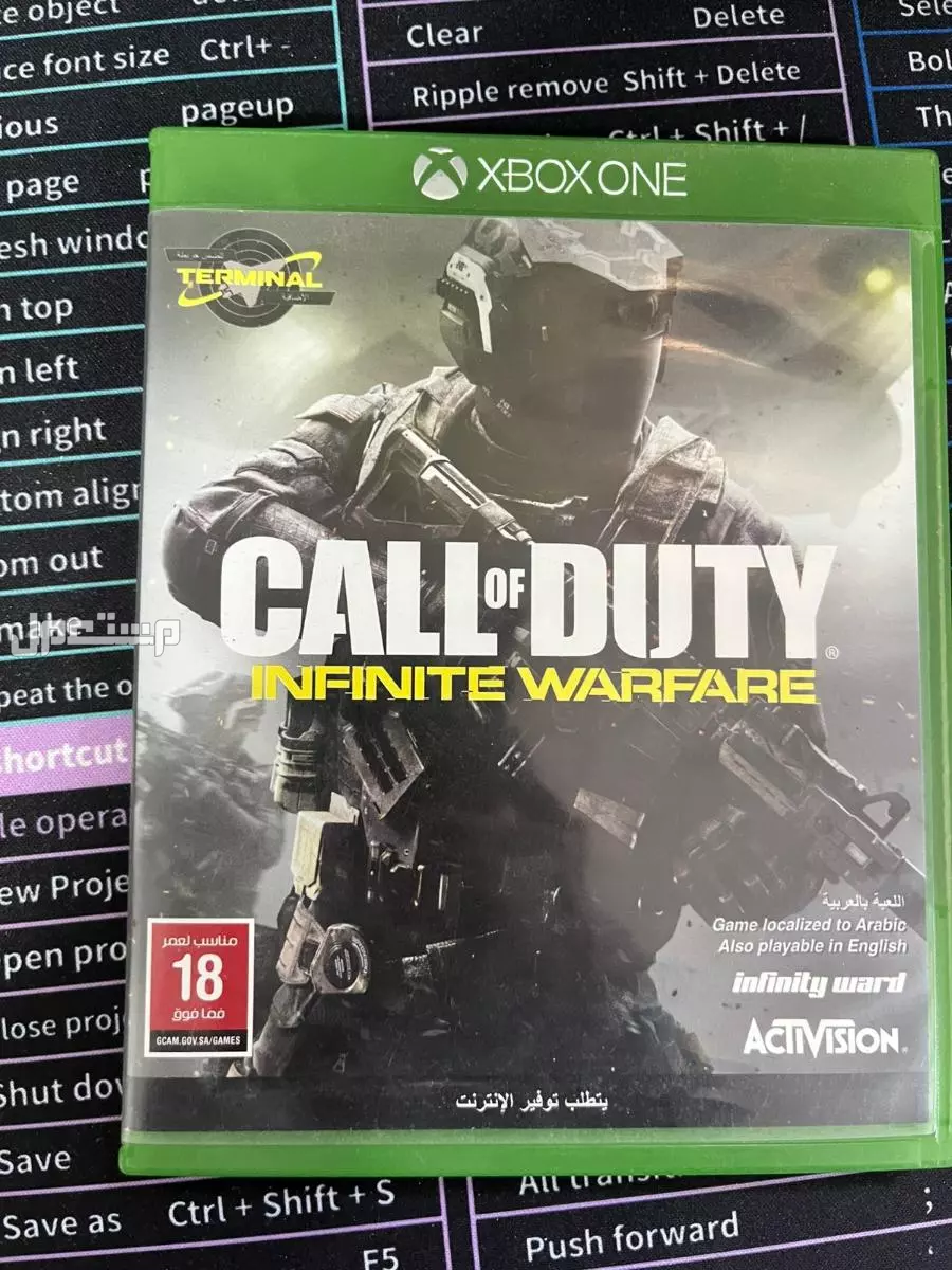 للبيع 8 اشرطة اكسبوس ون Xbox one منها Cod infinte Warfare و BattleField 1 و Halo 5 و W2K17
