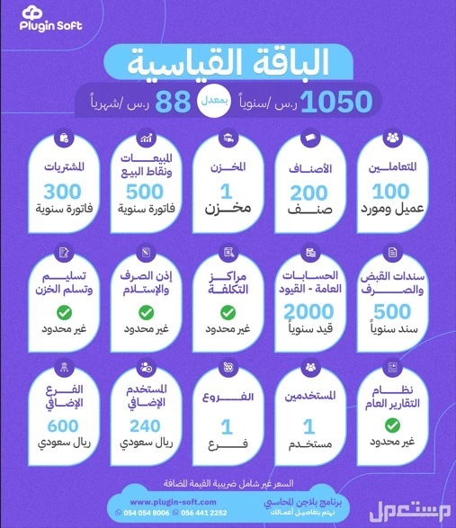 بلاجن برنامج متكامل لادارة شركتك بداية من 550 ر. س سنويا