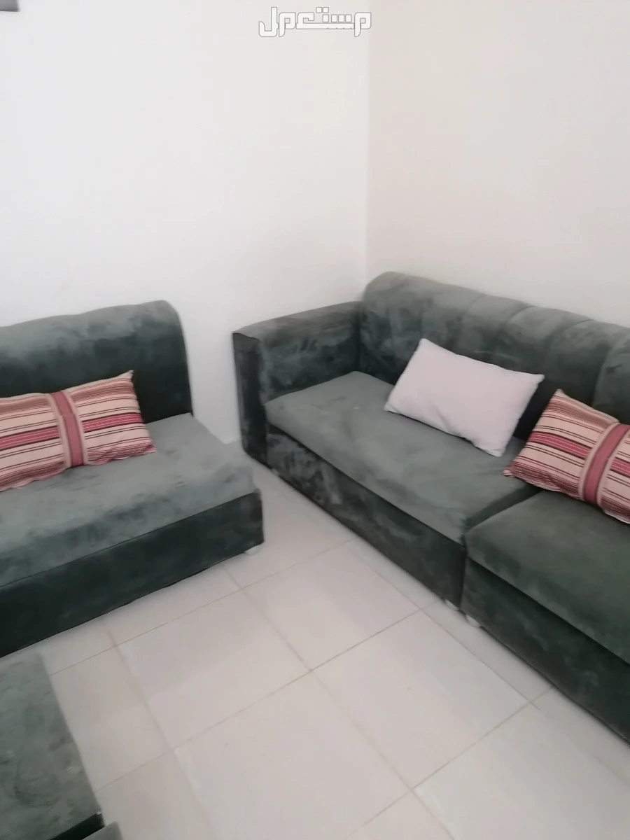 كنب 5 في4  للبيع معاه مخدات بيضاء + مخدات ملونه طويله ومستديره في الطائف بسعر 800 ريال سعودي