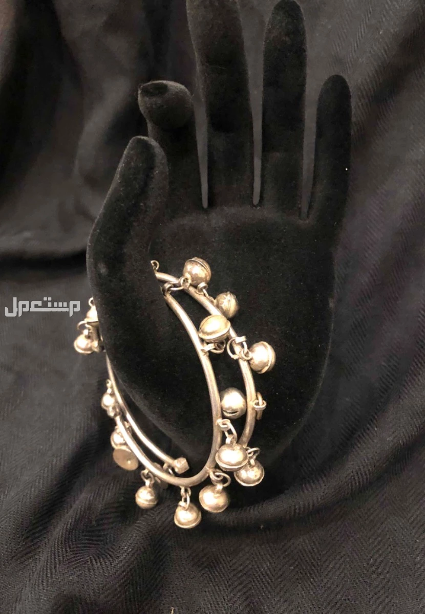 جوز حجوز (خلخال) فضة قديم تراثي بدوي بأجراس