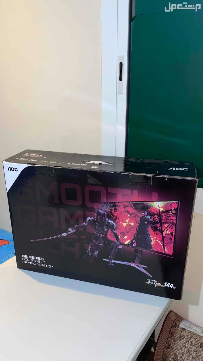 شاشة aoc 144hz 27 inch   IPS في ج في جدة بسعر 600 ريال سعودي
