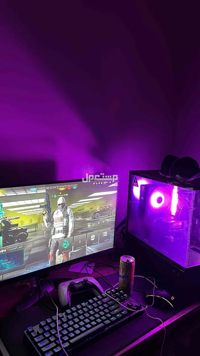 للبيع pc تجميعه كامله جديد ماكمل اربع شهور معي بسعر 3000