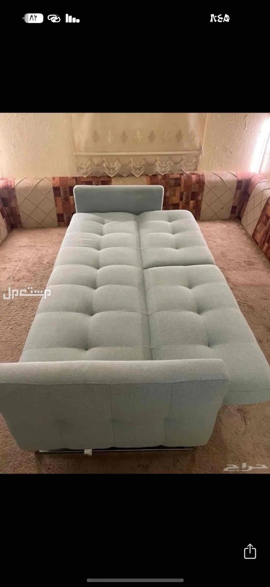 كنبه طويله  تتحول سرير في الرياض بسعر 300 ريال سعودي