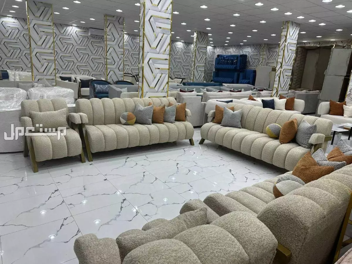 كنب جديد جاهز وتفصيل  في الرياض بسعر يبدا من 1200 ريال سعودي