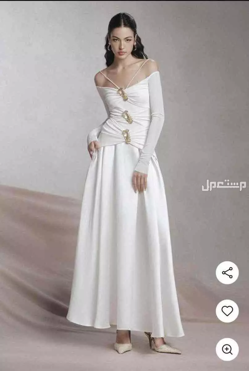 فستان ابيض اوف وايت جديد لم يلبس  في الرياض