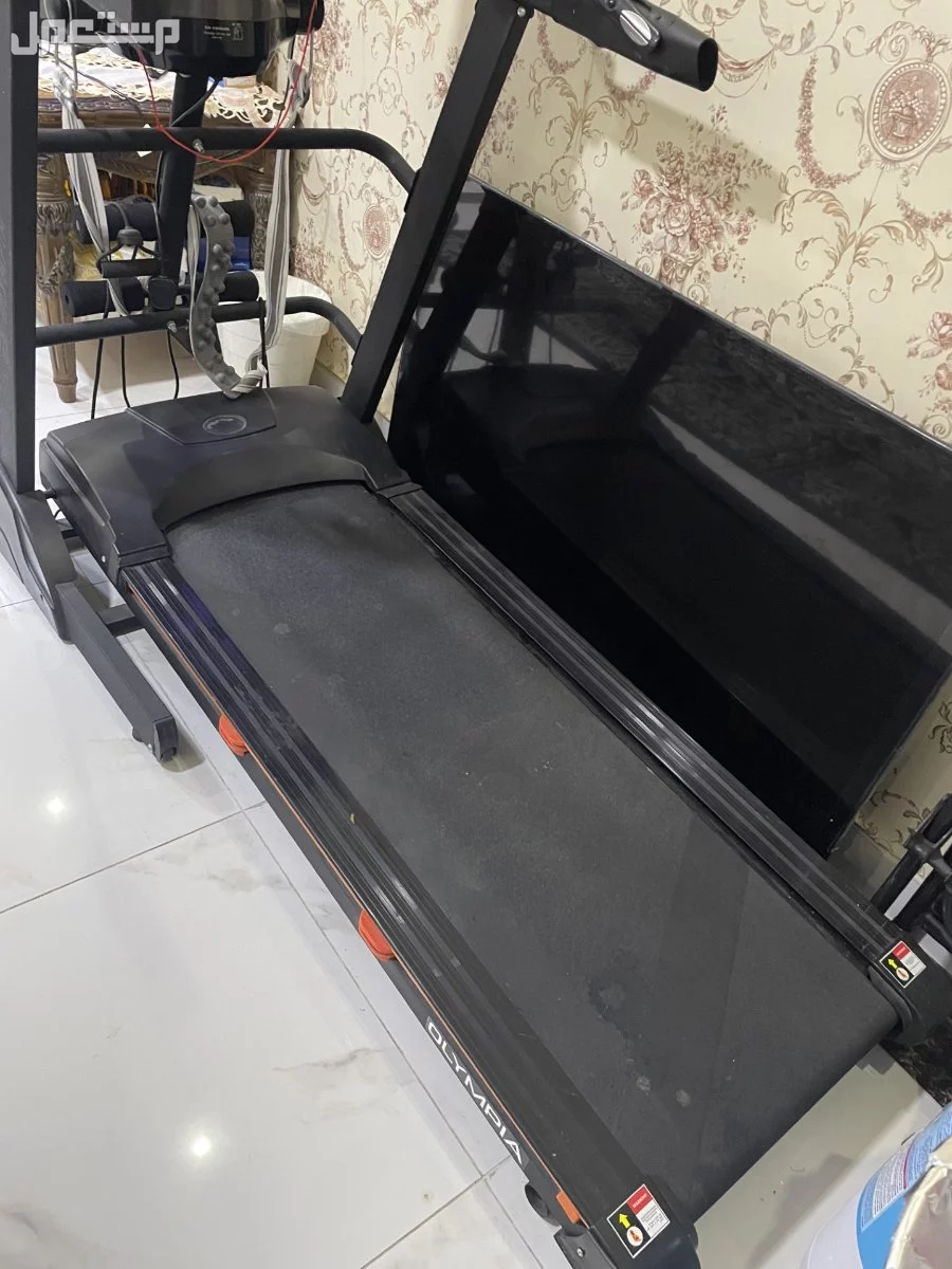 سير رياضي مدمج مع هزاز ومشدات يدين