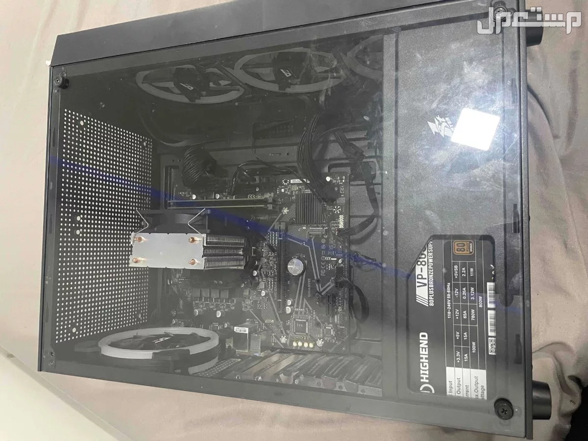 pc gaming مستعمل بدون كرت بسعر 1500